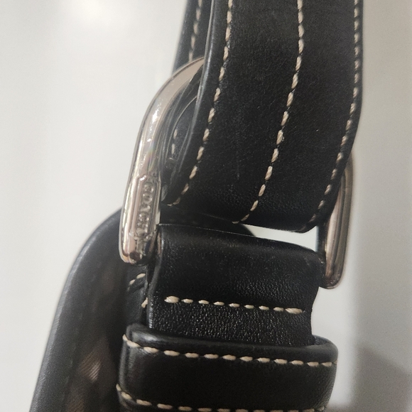 Coach Soho Crossbody Messenger Black Leather Shoulder Bag - Picture 6 of 10